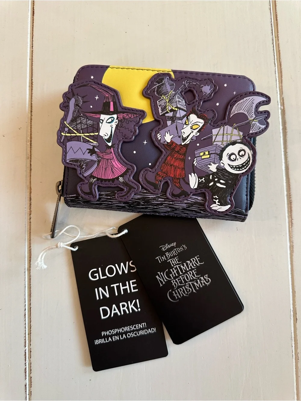Loungefly Disney The Nightmare Before Christmas Zip Wallet NWT